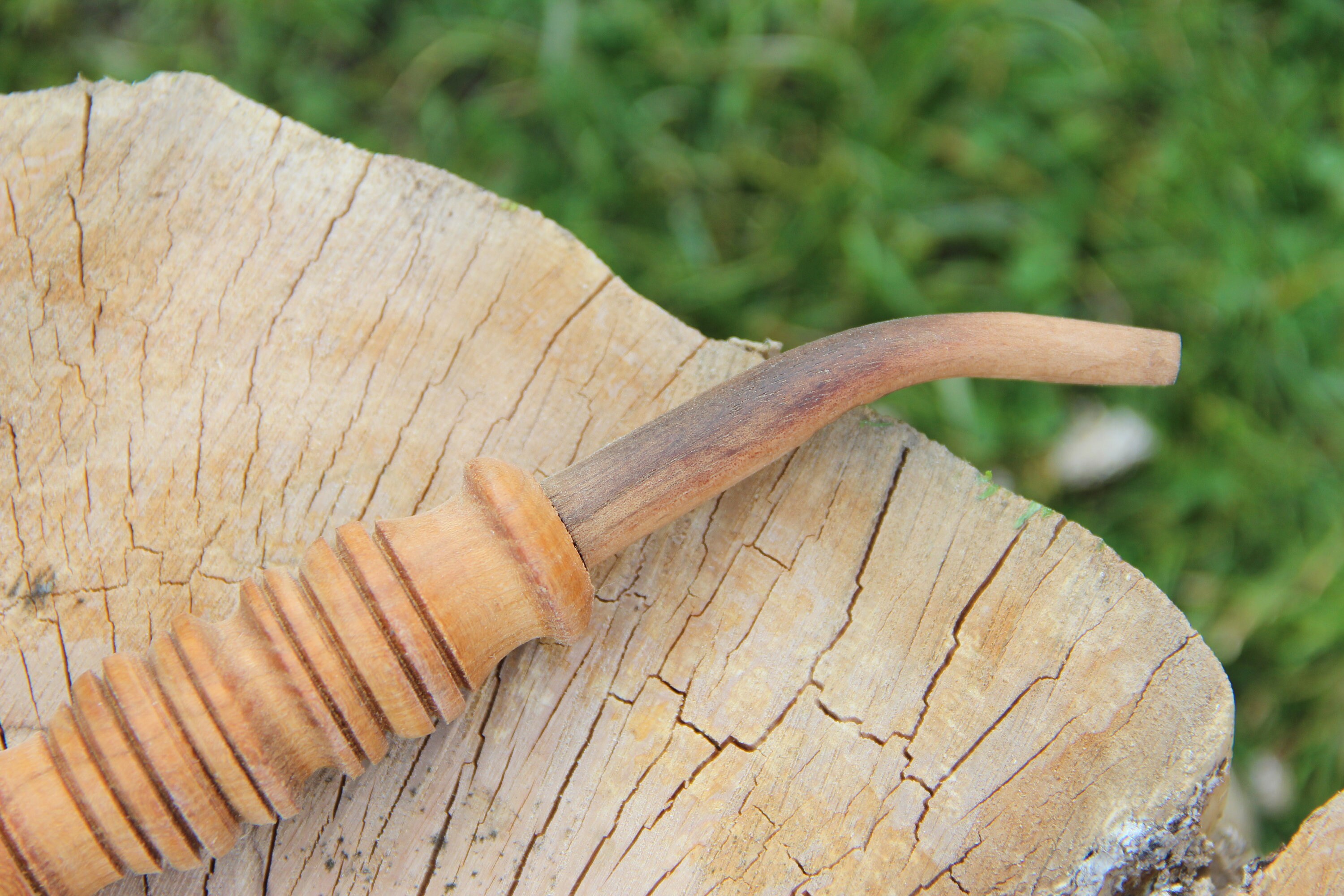 Tobacco pipe wood smoking pipe pipe with lid hand carved Etsy