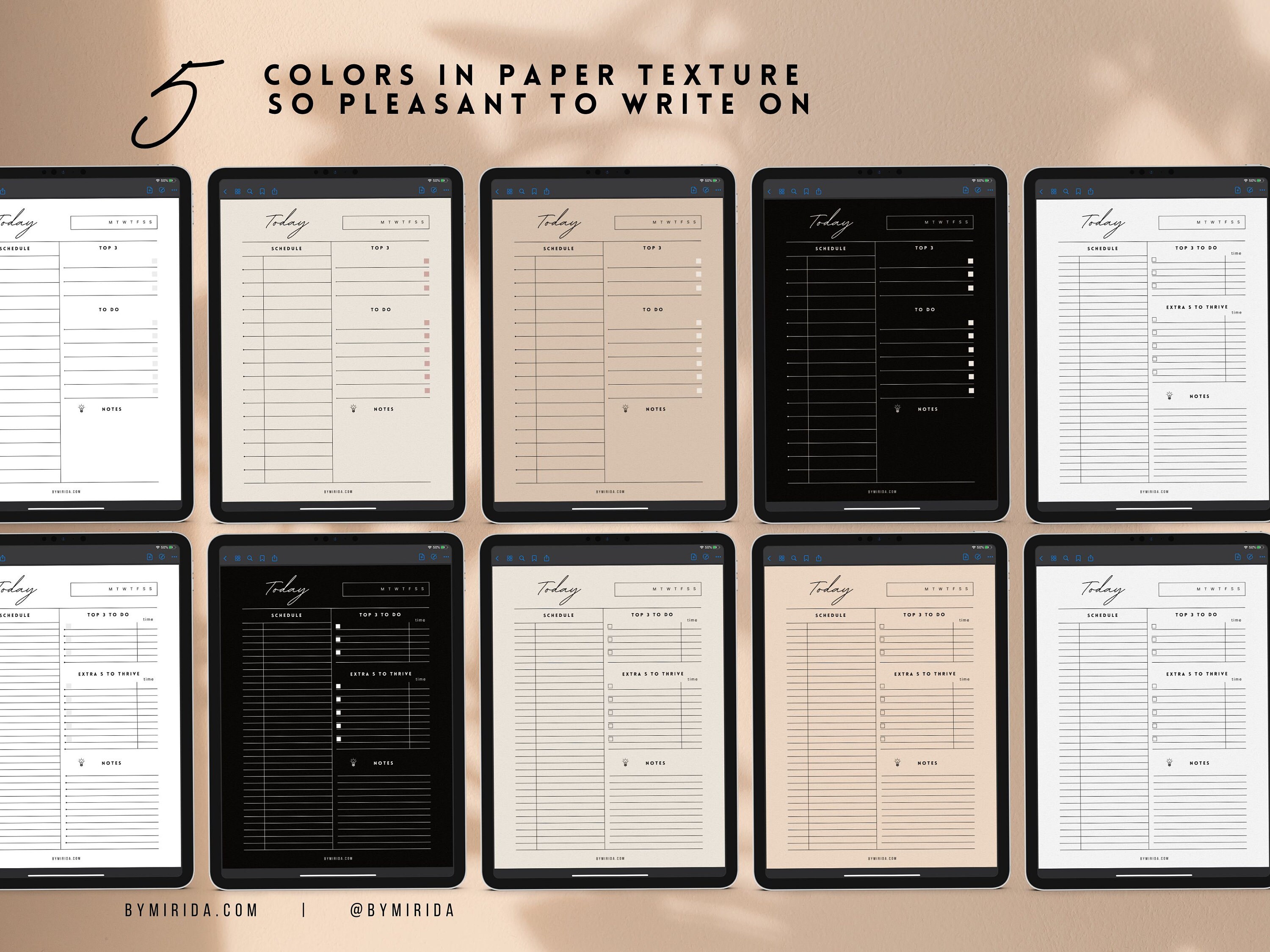Daily Digital Planner Template Goodnotes to Do List Checklist PDF ...