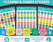 CHORES Digital Stickers CLEANING Goodnotes Mom Planner Stickers Household sticker pack Goodnote Clean Stickers Good Note iPad Stickers
