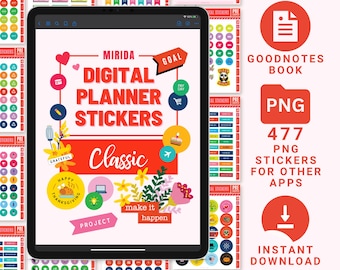 GoodNotes Stickers Everyday Digital Stickers Pack WORK Digital Planner Stickers Daily Life Functional Stickers iPad Stickers PNG Stickers