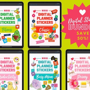Everyday Digital Stickers Goodnotes Bundle Stickers Daily Life Digital Planner Stickers Pre-crop Precropped Ipad Stickers Aesthetic Girl