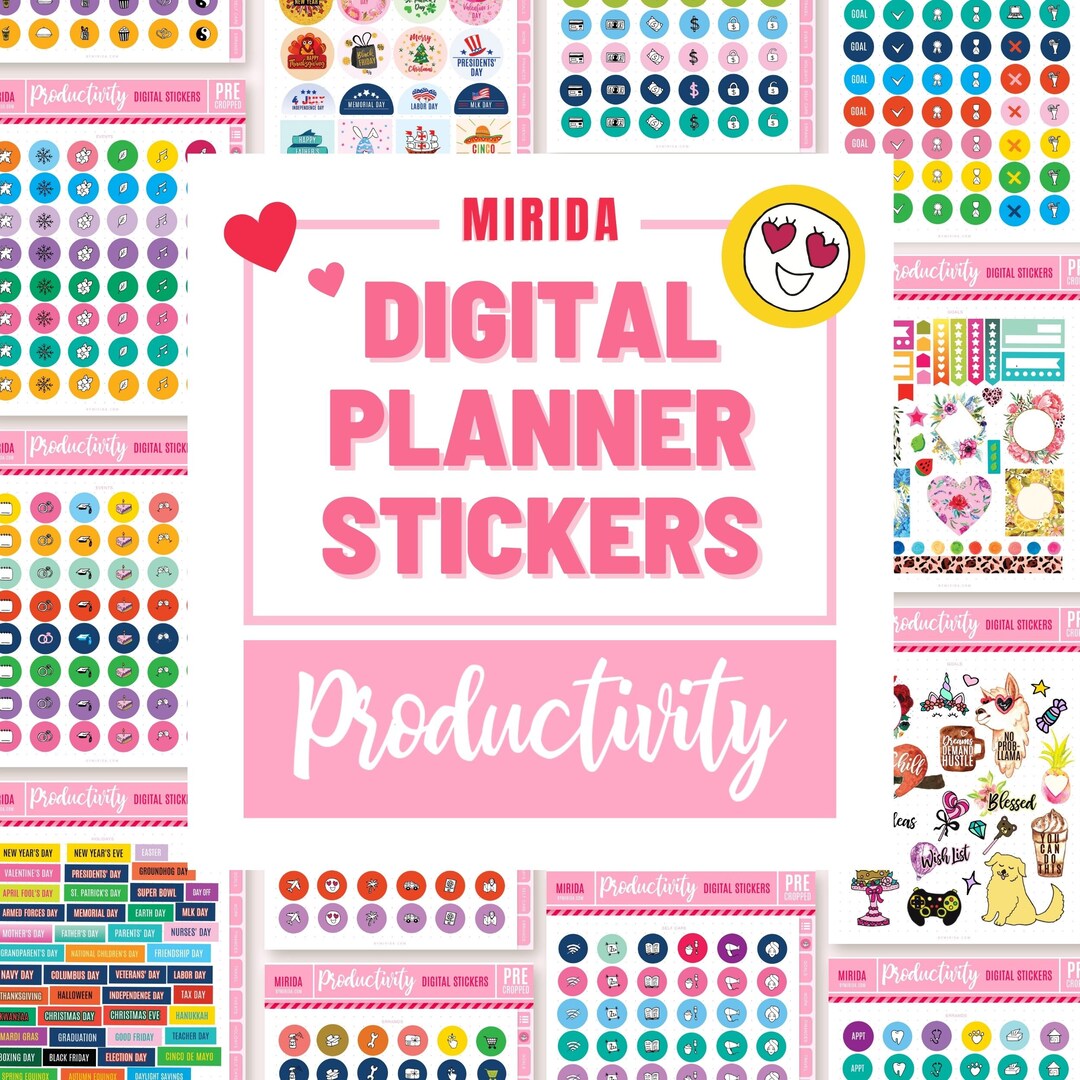 Goodnotes Stickers Everyday Digital Stickers Daily Life Digital Planner