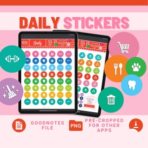 EVERYDAY Digital Stickers Goodnotes Aesthetic Pre Cropped APPOINTMENT Stickers Good Note Daily Sticker Digital Planner Calendar Icon