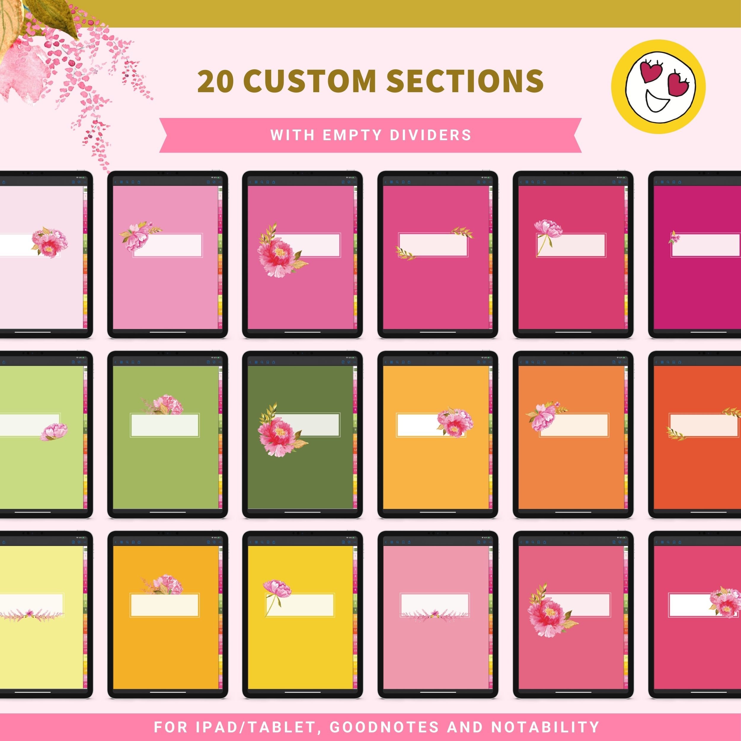 Digital NOTEBOOK Goodnotes Digital Journal iPad Diary for Samsung on ...