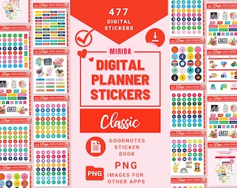 GoodNotes Stickers Everyday Digital Stickers Pack WORK Digital Planner Stickers Daily Life Functional Stickers iPad Stickers PNG Stickers