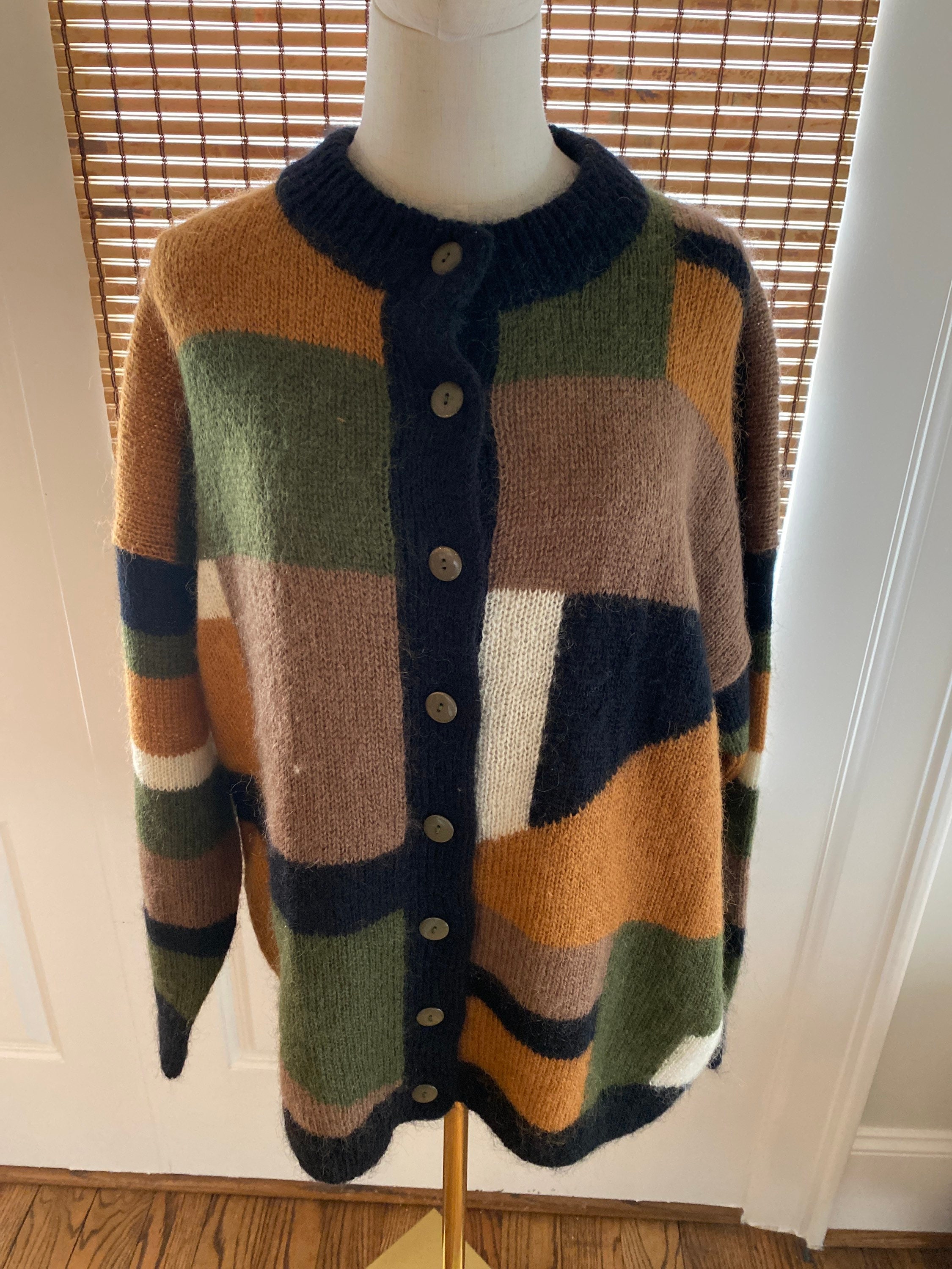 Bold Print Cardigan - Etsy