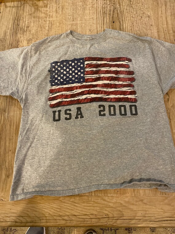old navy flag shirt 2000