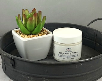 Baby Booty Cream - Diaper Rash Cream, Baby Diaper Rash Cream, Vegan Diaper Rash Cream, All Natural Diaper Rash Cream, Cloth Diaper Friendly