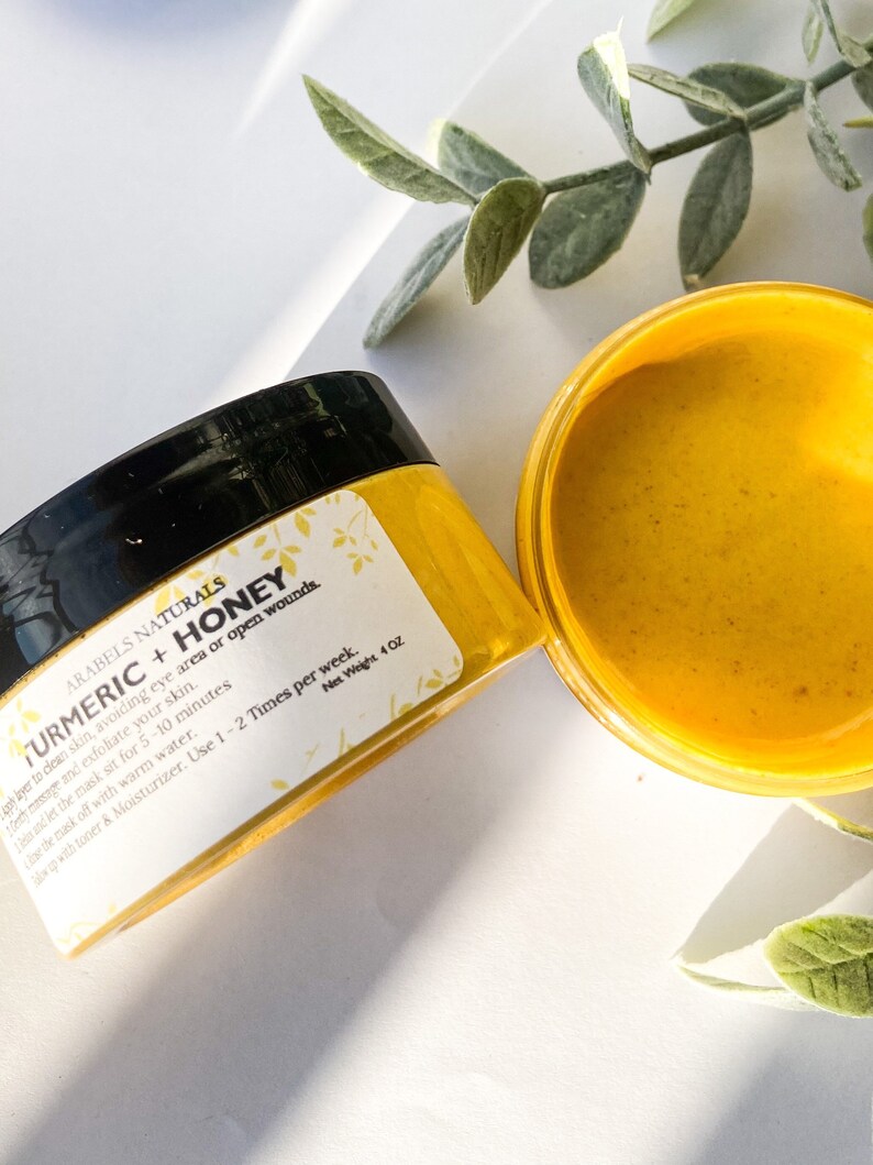 Tumeric Face Mask Turmeric Honey Exfoliating Mask Etsy