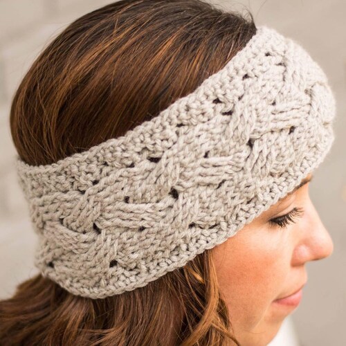 Braided Cable Ear Warmer Headband Crochet Pattern PDF - Etsy