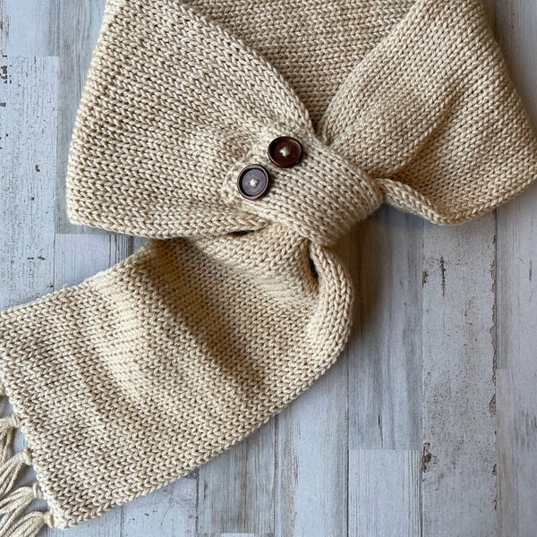 Button Scarf - Etsy