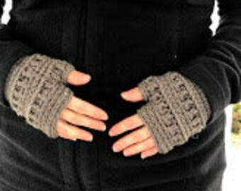 Ana Fingerless Gloves Crochet Pattern | Adult & Child Sizes (PDF Pattern)