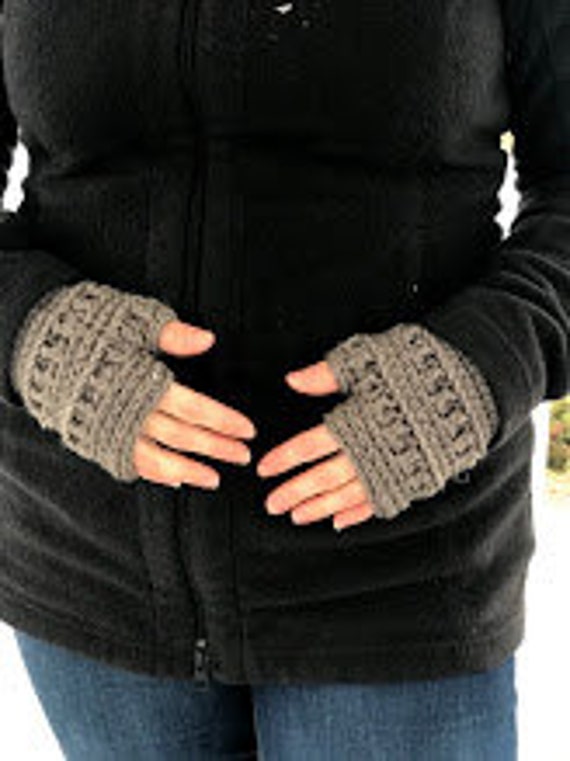 29 Victorian Fingerless Gloves Crochet Patterns to Add Elegant, Vintage Flair 26 Ana Fingerless Gloves Crochet Pattern Adult & Child Sizes
