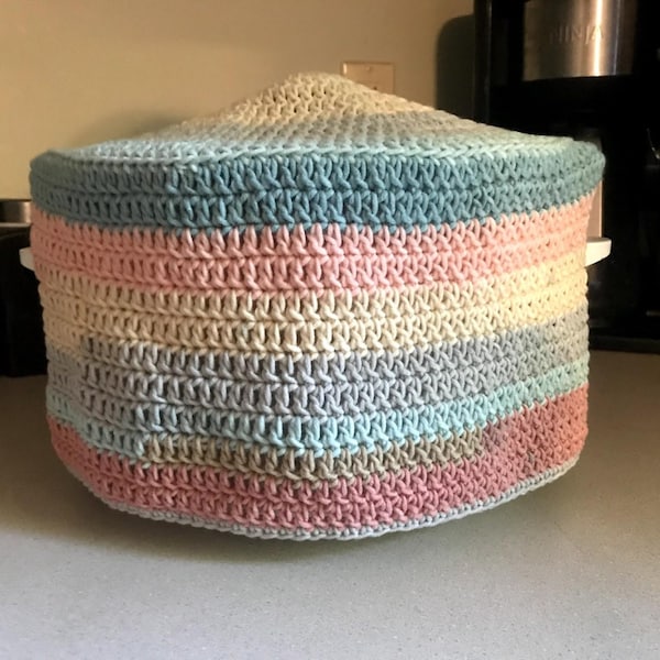 Crockpot Cover Crochet Pattern | Slow Cooker Cover | Small Kitchen Appliance Cover | Crockpot Dust Cover Crochet Pattern | Storage Cover