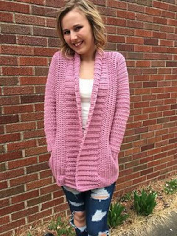 crochet adult cardigan