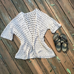 Kaycee Cardi Crochet Pattern | Lightweight Summer Kimono (PDF Pattern)