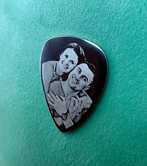Guitar Pick Photo Engraved Personalised Plectrum Music Keepsake