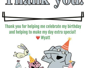 Olifant en varkentje bedankt