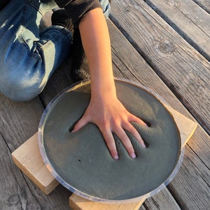 Make your own cement hand or foot print. DIY Kit Stepping Stone.