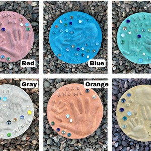 Stepping Stones with cement color pigment