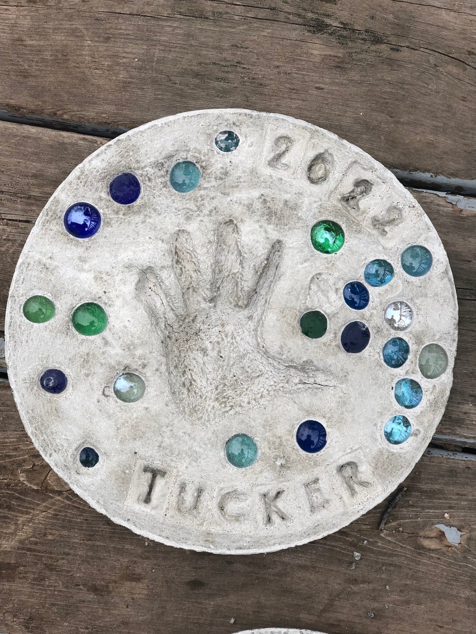 DIY Stepping Stone Kit Handprint Stepping Stone Footprint Etsy