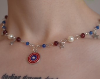Kapten Amerika | Chokerhalsband