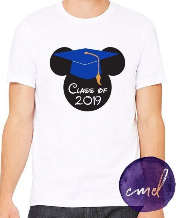 Disney Graduation T Shirt Class Of 19 Shirt Disney Grad Etsy