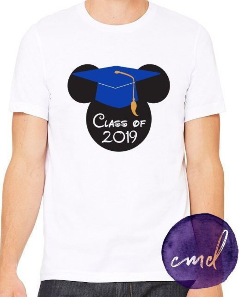 Disney Graduation T Shirt Class Of 19 Shirt Disney Grad Etsy