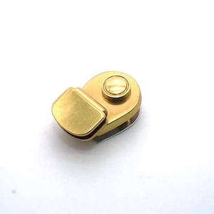 Latón macizo redondo Bolsas Botón Equipaje hebilla hardware 1set