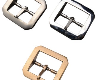 Heavy duty Solid brass Stainless steel thick square buckle 40mm Fits 1 1/2" Belt