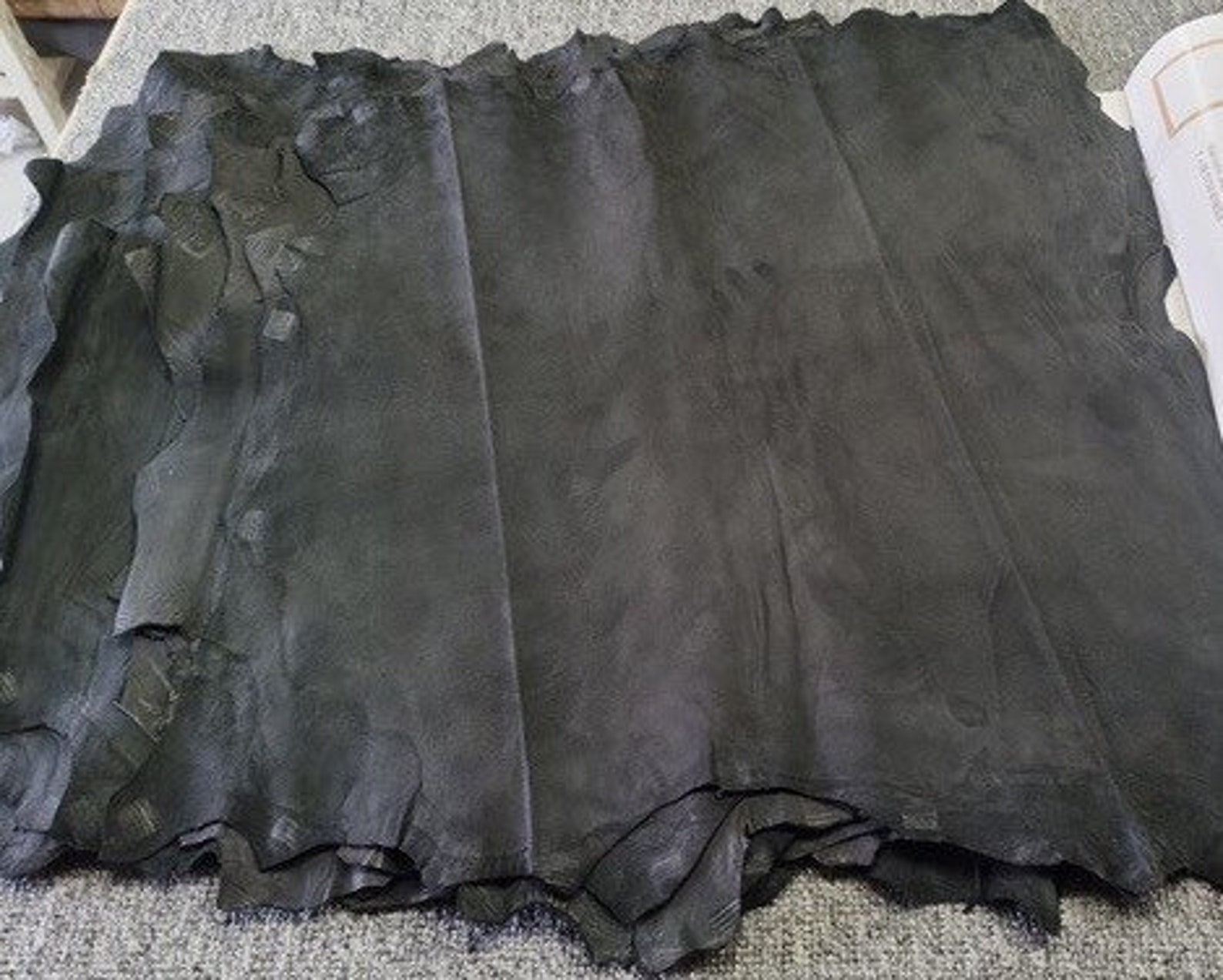 0.8mm Soft suede Goat skin Leather piece Genuine Leather Etsy