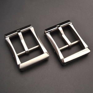 Gürtelschnalle mit schlichtem Muster aus Edelstahl 40 mm für 1 1/2"-Gürtel
