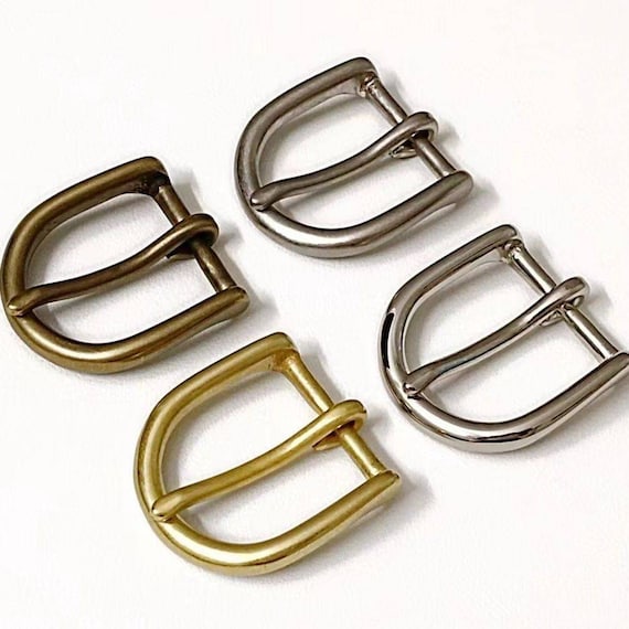 Fibbia Per Cintura Alhambra Con Pietra 40mm | Made In France In Metallo Zama | Sistema Intercambiabile Per Cinture Uomo/Donna - 4