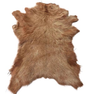 genuine Lambhair wool Goat fur Leather small hide