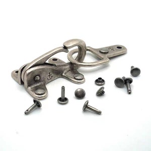 Solide Messing Taschen Knopf Gepäck Mantel Schnalle Hardware 1set