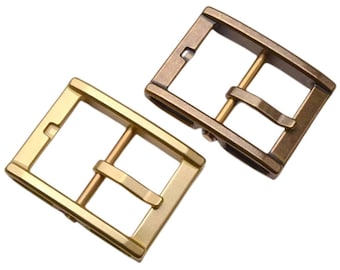 レトロな真鍮製長方形シンプル調節可能バックル 40mm（1.5インチ用）