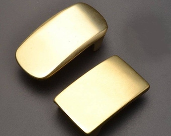 Square rectangle Solid brass belt buckle 30mm