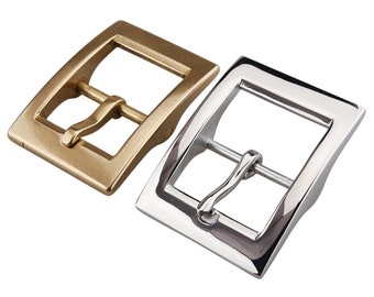 solid brass stainless steel belt buckle rectangle Buckle Button 38.5/40mm