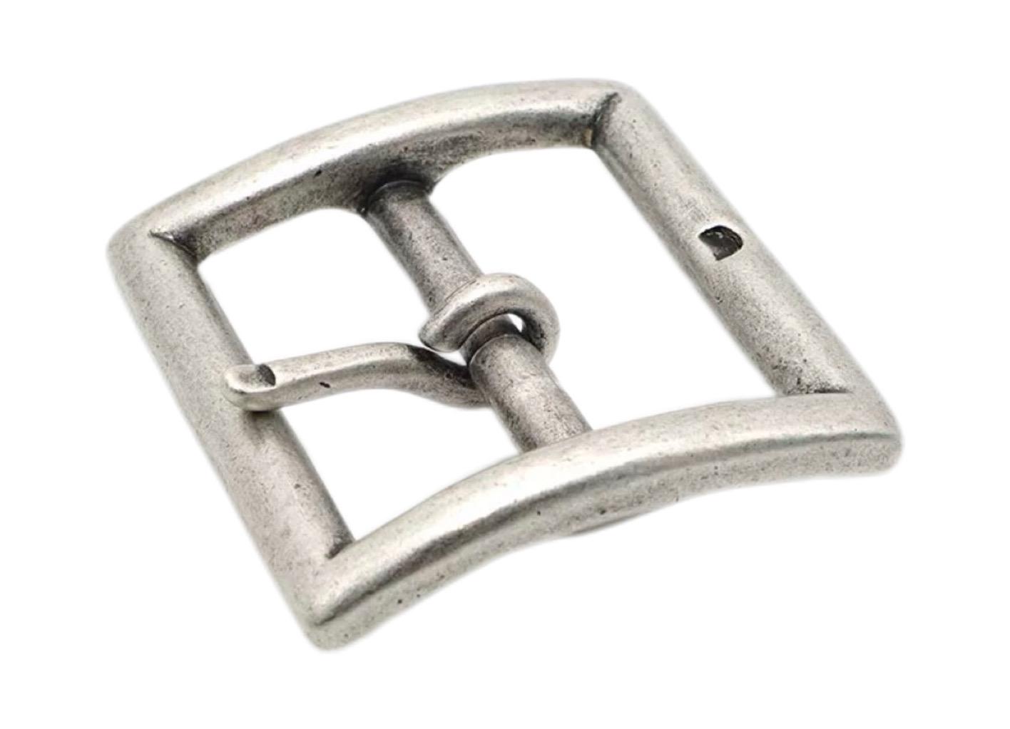 1 Pz Fibbia Per Cintura In Ottone Massiccio 40mm Barra