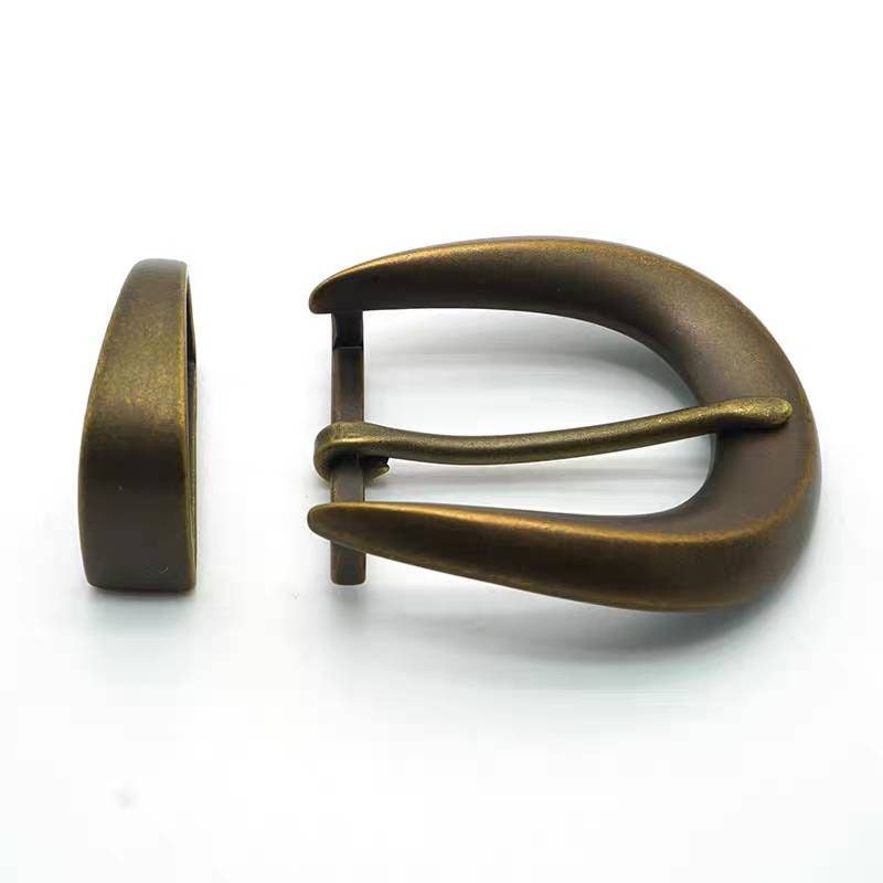 Open Loop Buckle Retro Oval Solid Brass Adjustable Buckle Loop Set 35mm for 1 1/4” Belt ...