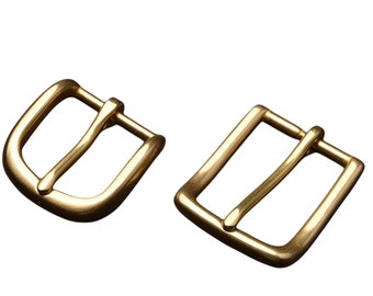 Solid brass simple pin Adjustable belt buckle 30mm