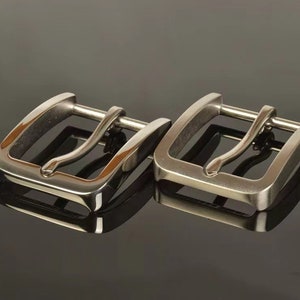 stainless steel simple pattern rectangle square belt buckle for 1 1/2&quot;  & 1 1/4&quot; belt