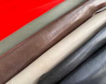 orange blue brown gray green kangaroo skin Whole hide craft supply