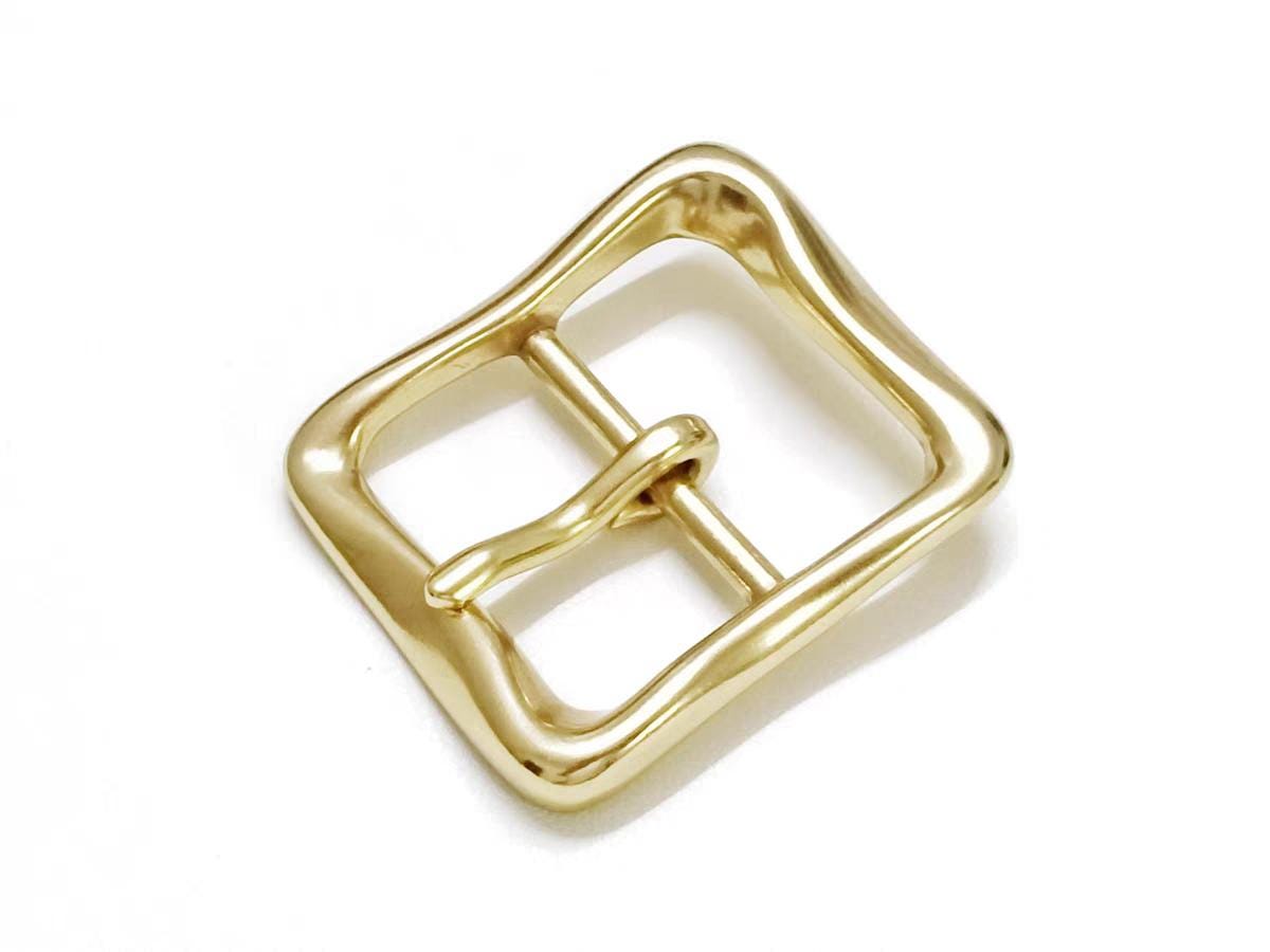 Fibbia Per Cintura In Metallo - Reversibile, 40mm, Sistema A Cricchetto, Colore Oro - Foto 2