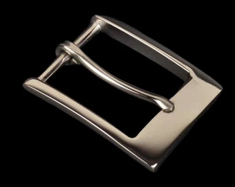 Boucle de ceinture rectangulaire à ardillon simple en acier inoxydable 35 mm