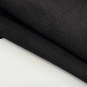 black thick Goat skin suede Leather piece Whole hide