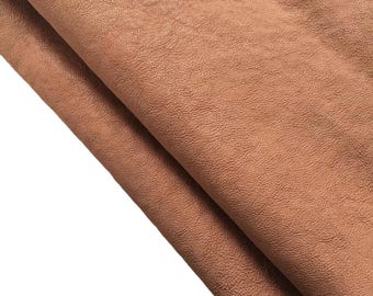 brown vegetable tanning thick Genuine goat Leather Whole hide