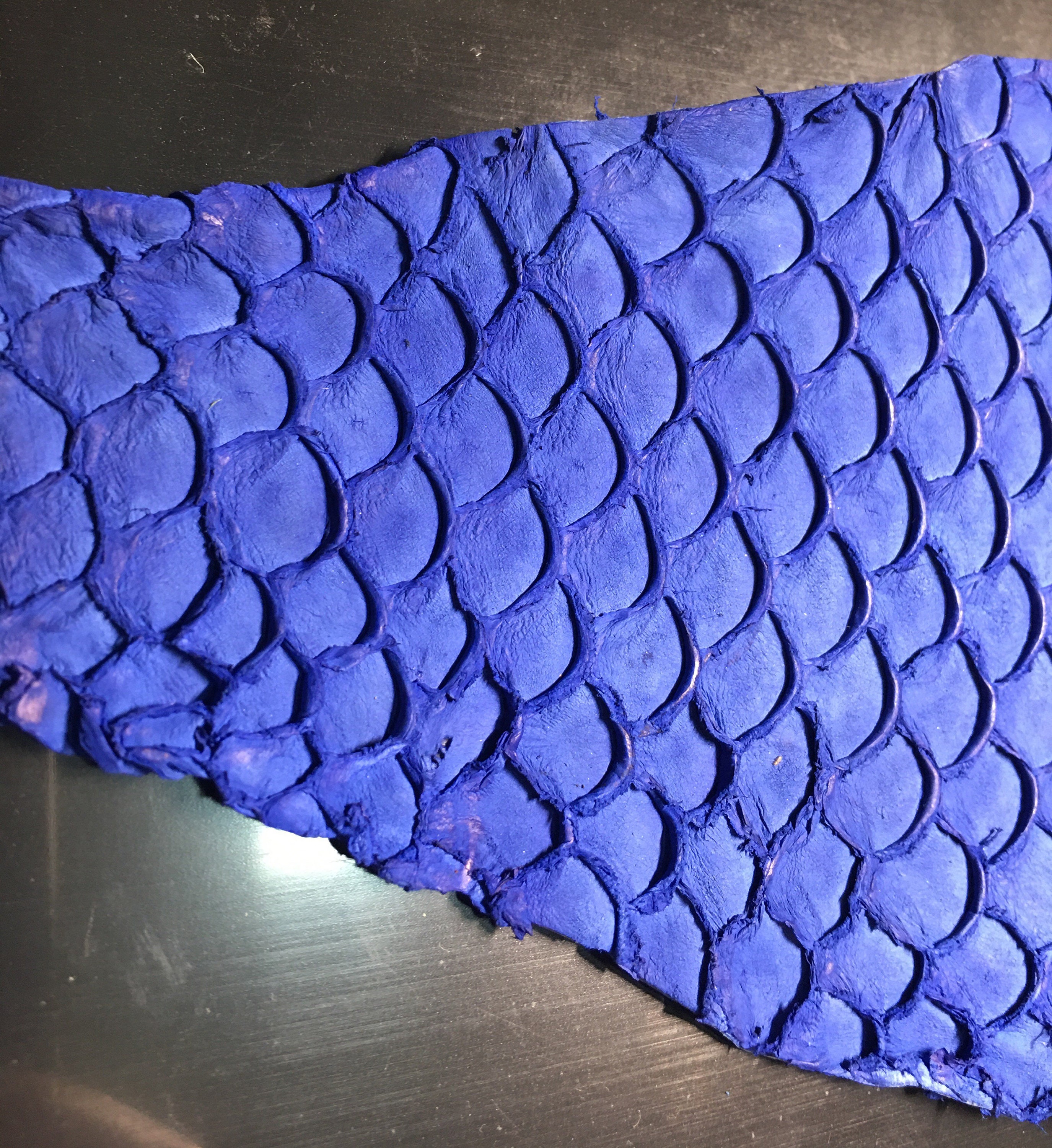 Blue Tilapia skin pieces Genuine Tilapia Leather piece Etsy