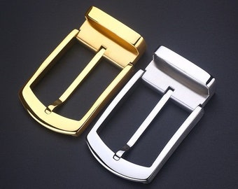 stainless steel simple pin belt buckle loop 35/38mm