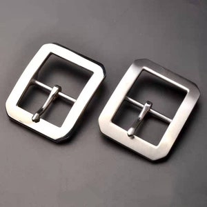 rechthoekige roestvrijstalen riemgesp 40 mm Past op een riem van 1 1/2&quot;